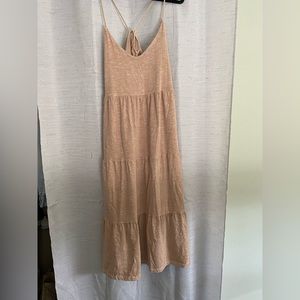 Tan Maxi Pocket Dress